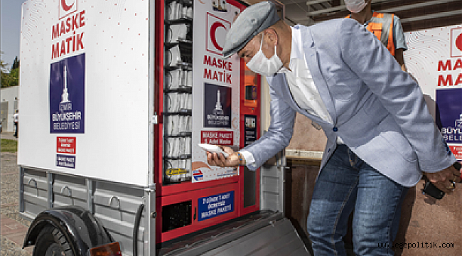 İzmir’de şimdi de seyyar maskematik