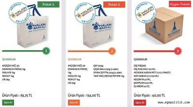 “Biz Varız” hijyen paketleri Halkın Bakkalı’nda