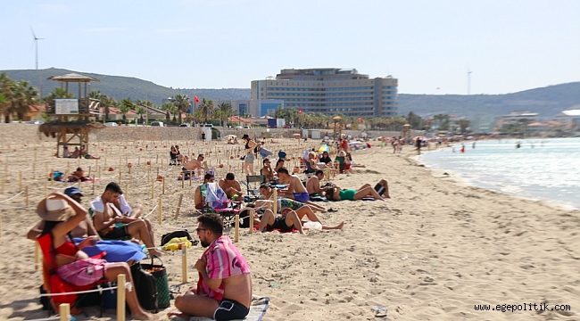 Ilıca Plajı yine cıvıl cıvıl !