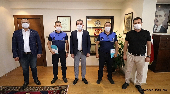 Başkan Koştu’dan dedektif gibi çalışan zabıtaya ödül