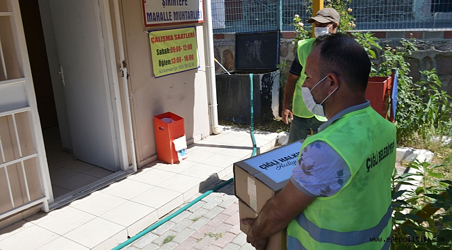 Çiğli’de bayram öncesi vatandaşa tüp ve gıda desteği