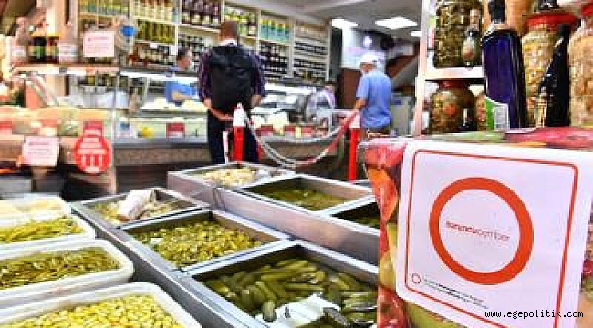 Kemeraltı çarşısı da turuncu çember içinde