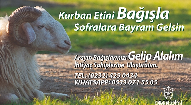 Konak Belediyesi’nden ‘askıda kurban’ kampanyası