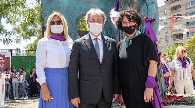 Neptün Soyer Meçhul Kadın Anıtı’nın açılışında konuştu