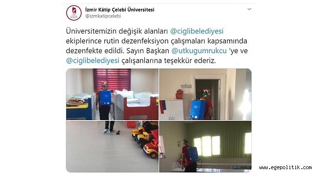 Katip Çelebi Üniversitesi' nden Gümrükçü ve ekibine teşekkür