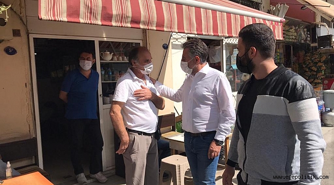 Başkan Sandal, esnafı ziyaret etti