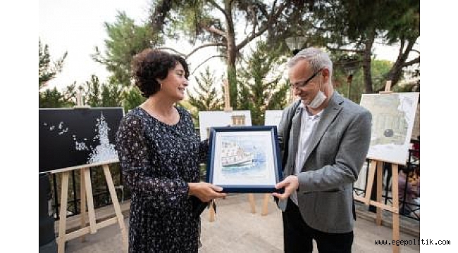 İzmir' i konu alan karikatür sergisi açıldı