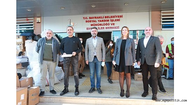 Bayraklı' da el birliğiyle bir yıllık kira yardımı