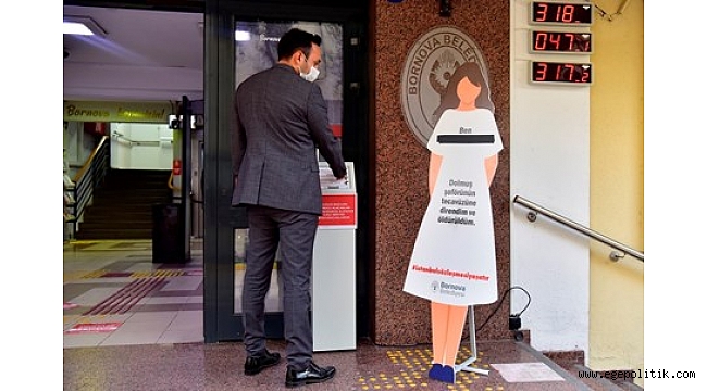 Bornova kadına yönelik şiddetin farkında