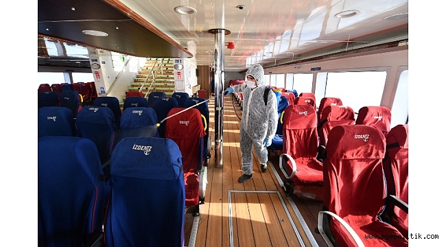 İzmir toplu ulaşımında gün boyu dezenfeksiyon