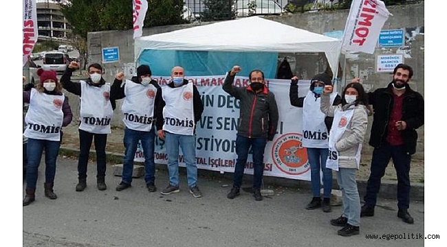 Simbo işçilerinin direnişi sürüyor