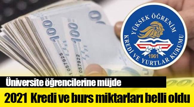 2021 Kredi ve burs miktarları belli oldu