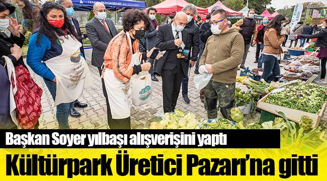 Başkan Soyer yılbaşı alışverişini yaptı