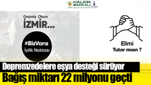 Depremzedelere eşya desteği sürüyor