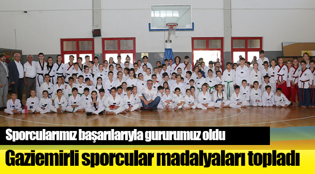 Gaziemirli sporcular madalyaları topladı