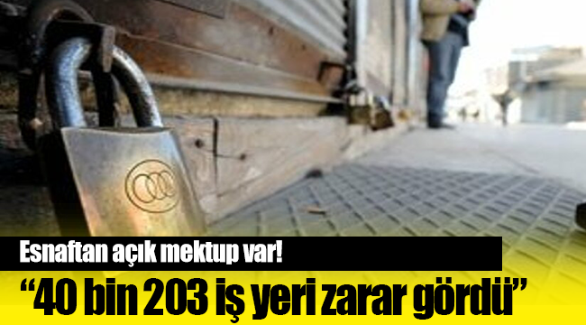 İzmir Esnaf ve Sanatkarlar Odaları Birliğinden Mektup Var!