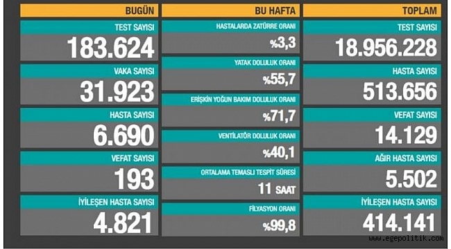 Resmi rakamlar açıklandı: 193 ölüm