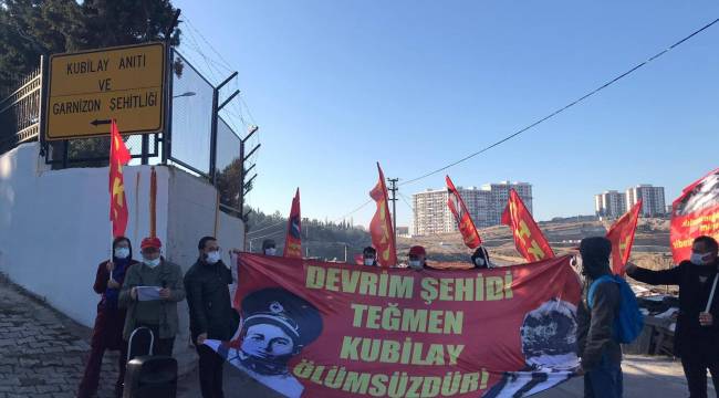 Şehit edilen asteğmen Kubilay ve arkadaşları Menemen'de anıldı