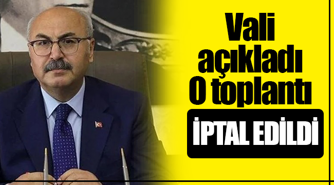 Vali Köşger duyurdu!