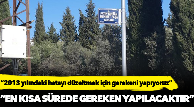 “2013 yılındaki hatayı düzeltmek için gerekeni yapıyoruz”