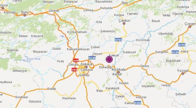 Ankara'da korkutan deprem!