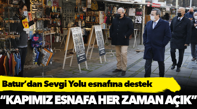 Batur’dan Sevgi Yolu esnafına destek