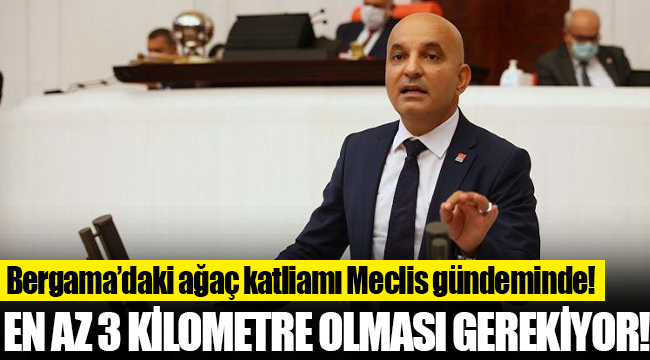 Bergama’daki ağaç katliamı Meclis gündeminde!
