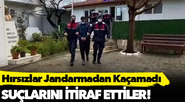 Hırsızlar Jandarmadan Kaçamadı