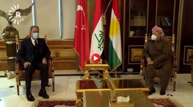 Hulusi Akar, Mesut Barzani ile görüştü