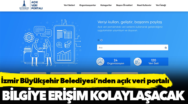 İzmir Büyükşehir Belediyesi’nden açık veri portalı