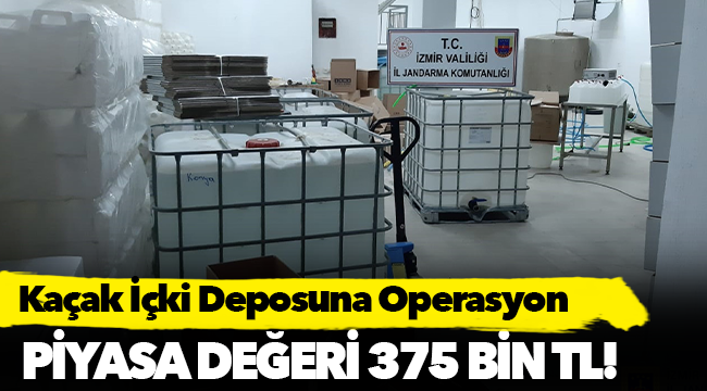 Kaçak İçki Deposuna Operasyon