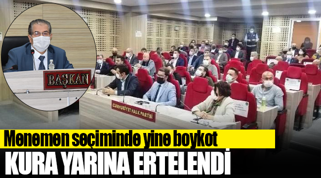 Menemen seçiminde yine boykot