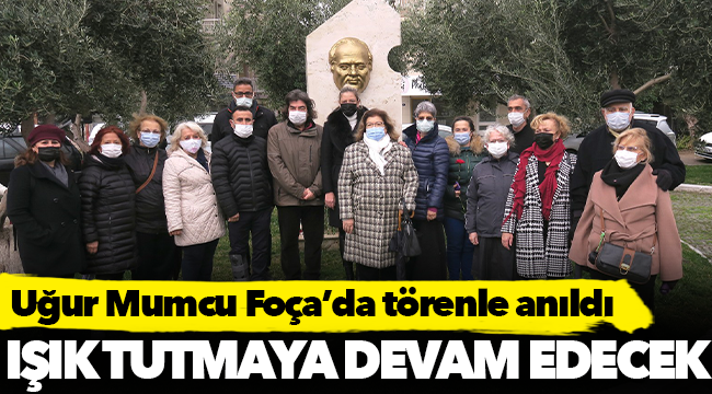 Uğur Mumcu Foça’da törenle anıldı