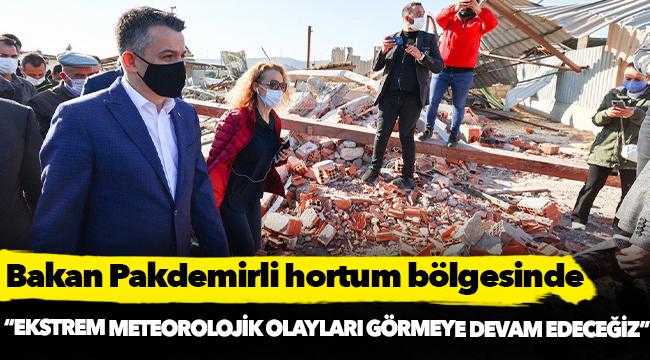 Bakan Pakdemirli hortum bölgesinde