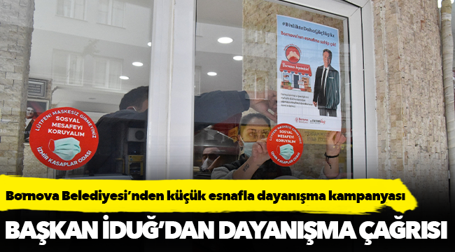 Başkan İduğ’dan dayanışma çağrısı