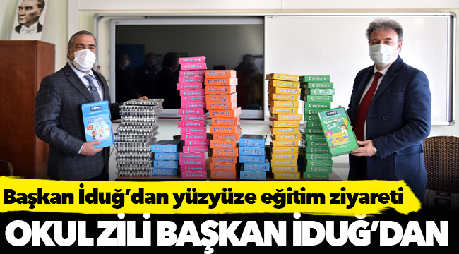 Başkan İduğ’dan yüzyüze eğitim ziyareti
