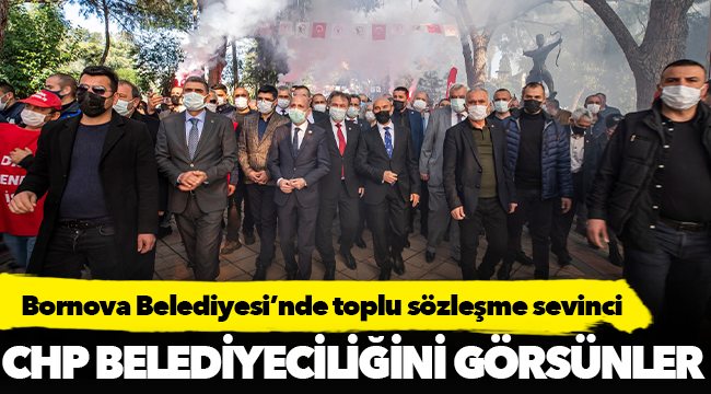 Bornova Belediyesi’nde toplu sözleşme sevinci