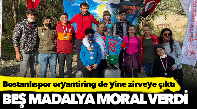 Bostanlıspor oryantiring de yine zirveye çıktı
