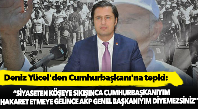 Deniz Yücel'den Cumhurbaşkanı'na tepki: Rahatsız olmuş