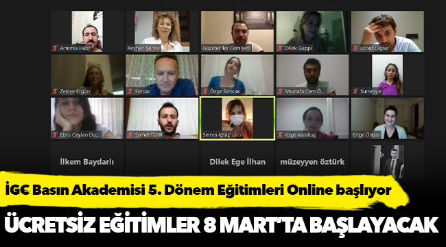 İGC Online Eğitim için son kayıt 5 Mart!