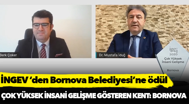 İNGEV ‘den Bornova Belediyesi’ne ödül