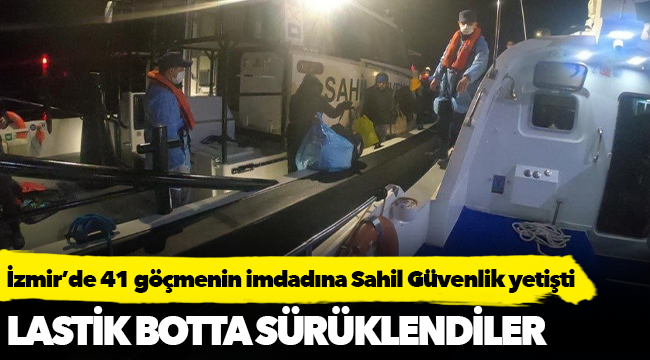 İzmir’de 41 göçmenin imdadına Sahil Güvenlik yetişti