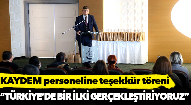 KAYDEM personeline teşekkür töreni