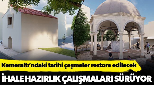 Kemeraltı’ndaki tarihi çeşmeler restore edilecek