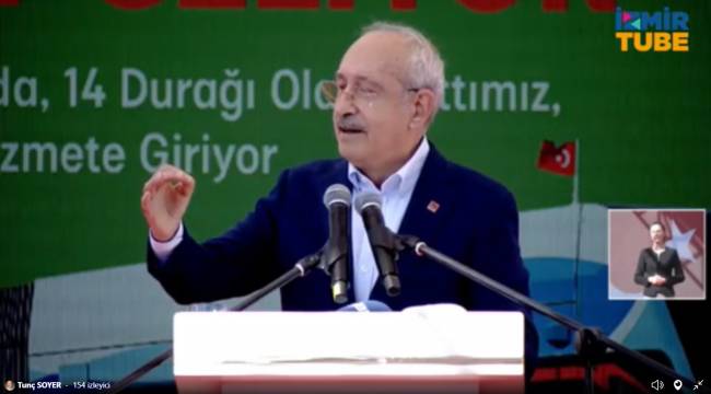 Kılıçdaroğlu, Çiğli Tramvayı temel atma atma töreninde konuşuyor!