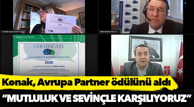 Konak, Avrupa Partner ödülünü aldı