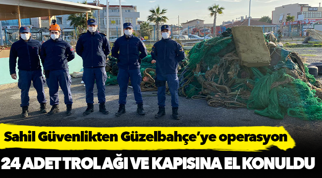 Sahil Güvenlikten Güzelbahçe’ye operasyon