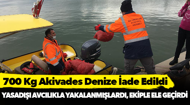 700 Kg Akivades Denize İade Edildi
