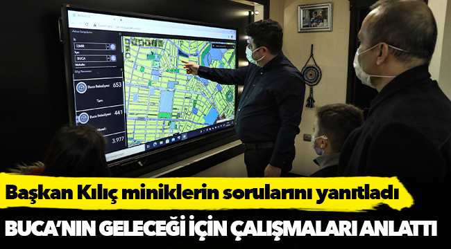 Başkan Kılıç miniklerin sorularını yanıtladı