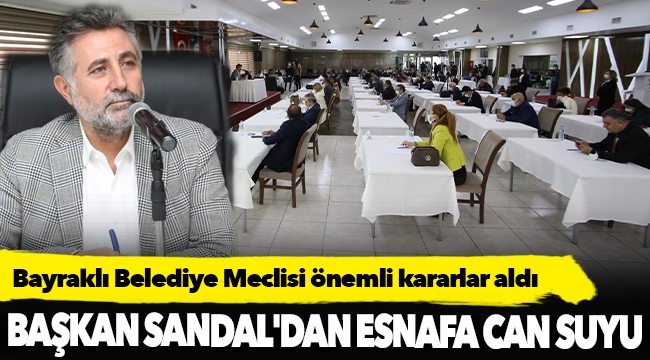 Başkan Sandal'dan esnafa cansuyu